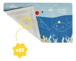 Imagen de Alfombra De Baño Antideslizantebadabulle C/termómetro Temp. Celeste