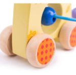 Imagen de Juego Madera Jirafa Con Cuentas Y Ruedas Bigjigs Bebes 12m+