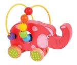 Imagen de Bigjigs Toys Elefante Madera De Arrastrar Y Enhebrar 12m+