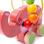 Imagen de Bigjigs Toys Elefante Madera De Arrastrar Y Enhebrar 12m+