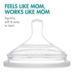 Imagen de Mamadera Con Bolsa Y Tetina Silicona Anticólico 8oz (236 Ml) Gris