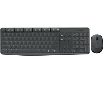 Imagen de Kit Logitech Teclado y Mouse MK235 en Español