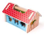 Imagen de Casa Granjita Encastre Bigjigs Toys 12m+ Juguete De Madera Azul