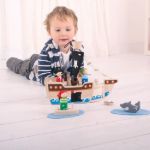 Imagen de Juego De Madera Barco Pirata Accesorios Bigjigs Niño 3 Años+ Pirata Multicolor