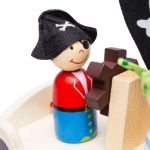 Imagen de Juego De Madera Barco Pirata Accesorios Bigjigs Niño 3 Años+ Pirata Multicolor