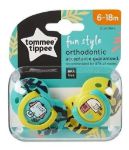 Imagen de Set 2 Chupetes Y Estuche Fun Style 6 A 18 Meses Ortodonticos Amarillo 6 A 18 Meses