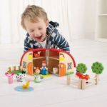 Imagen de Casa Infantil Bigjigs Mi Granja Juego Madera Infantil 3años+ Rojo Granja