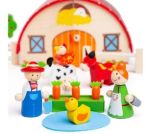 Imagen de Casa Infantil Bigjigs Mi Granja Juego Madera Infantil 3años+ Rojo Granja