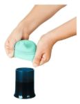 Imagen de Vaso Con 3 Boquillas De Silicona Ajustable Antivuelco Bebes Nordico Liso