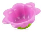 Imagen de Juego De Plato, Bowl, Cubiertos, Vaso Antivuelco, Lunchera J Rosa Floreado