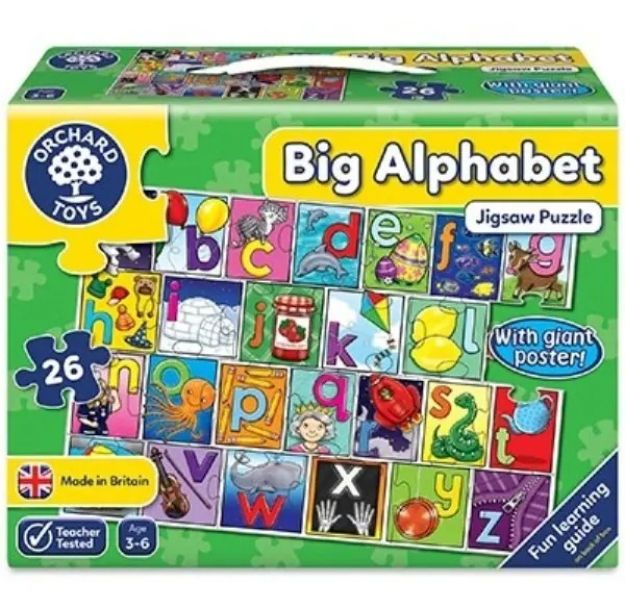 Imagen de Puzzle Orchard Toys Alfabeto 26 Piezas 61x42 Cm Niños