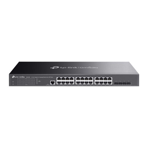 Imagen de SWITCH TP-LINK TL-SG3428 JETSTREAM 24 PUERTOS GIGABIT + 4 SFP L2+ ADMINISTRABLE