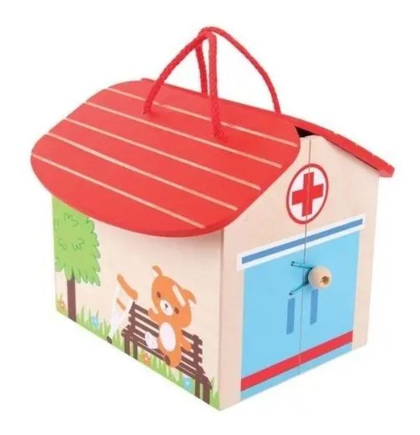 Imagen de Mini Hospital De Madera Bigjigs Juego Infantil Niños 3 Años+
