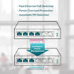 Imagen de SWITCH TP-LINK TL-SF1006P 6 PUERTOS FAST ETHERNET CON 4 PUERTOS POE+ 67W