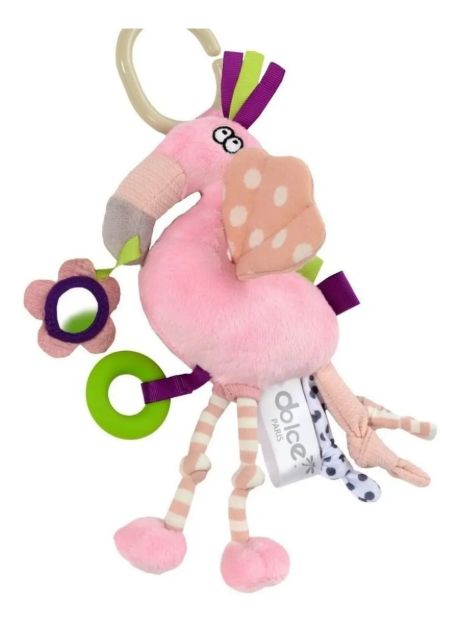 Imagen de Juguete Colgante Flamenco Dolce Toy Bebes Didactico Mordillo
