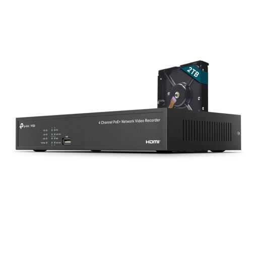 Imagen de NVR TP-LINK VIGI NVR1004H 4 CANALES 4K H.265+ PARA VIDEOVIGILANCIA IP
