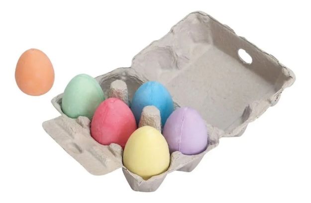 Imagen de Tizas Para Colorear Juegos Huevera Bigjigs Niños 3 Años+ Multicolor