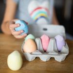 Imagen de Tizas Para Colorear Juegos Huevera Bigjigs Niños 3 Años+ Multicolor