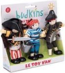 Imagen de Set X3 Piratas Articulados Hechos Madera De Caucho Niños 3a+