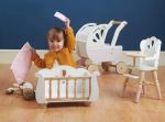 Imagen de Cuna Colecho Madera Muñecas Hasta 35cm Aprox Juguete Niños  Beige
