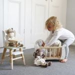 Imagen de Cuna Colecho Madera Muñecas Hasta 35cm Aprox Juguete Niños  Beige