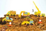 Imagen de Pack X5 Vehículos Transporte Para Construcción Niños 3 Años+ Construcción