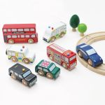 Imagen de Packx7 Vehículos Madera Transporte De Ciudad Niños 3 Años+ Multicolor