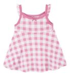 Imagen de Vestido Con Capelina Y Cubre Pañal Bombacha Algodon Gerber Rosa Chicle 5t