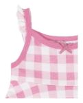 Imagen de Vestido Con Capelina Y Cubre Pañal Bombacha Algodon Gerber Rosa Chicle 5t