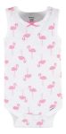 Imagen de Pack X4 Bodies  Bebes Gerber Algodón Flamencos Verano Rosa Chicle 24 Meses