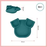 Imagen de Plato Babymoov Ysi Plate Silicona 3 Compartimentos Bebes