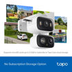Imagen de CÁMARA WIFI TP-LINK TAPO C246D 3K DOBLE LENTE 360° INTERIOR Y EXTERIOR IP65