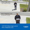 Imagen de CÁMARA WIFI TP-LINK TAPO C246D 3K DOBLE LENTE 360° INTERIOR Y EXTERIOR IP65