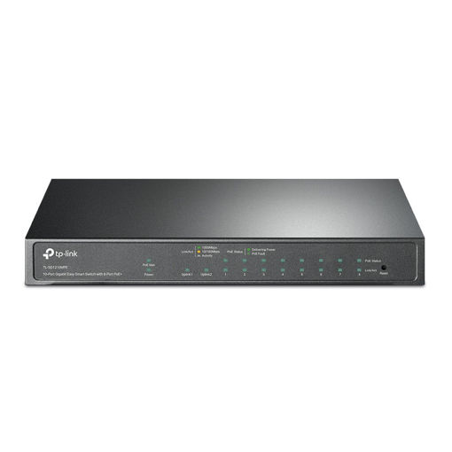 Imagen de SWITCH TP-LINK TL-SG1210MPE GIGABIT EASY SMART 10 PUERTOS CON 8 POE+ 123W