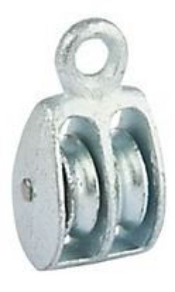 Imagen de Roldana Galvanizada Doble 3pLG 75mm - Ynter Industrial