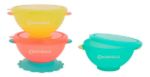 Imagen de Pack X3 Bowls 330ml Con Tapa Y Ventosa Badabulle Bebes