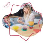 Imagen de Pack X5 Bowls De 250ml Apto Para Microondas Badabulle Bebes