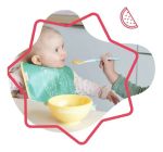 Imagen de Pack X3 Bowls 330ml Tapas, Ventosa, 3 Cucharas Bebes Comidas