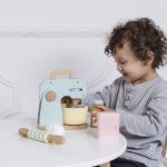 Imagen de Batidora Mezcladora Con Ingredientes Madera Niños 2 Años+ Celeste