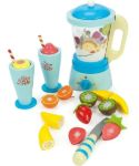 Imagen de Juego De Licuadora Con Frutas Vasos Sorbito Niños 2 Años+  Celeste