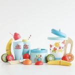Imagen de Juego De Licuadora Con Frutas Vasos Sorbito Niños 2 Años+  Celeste