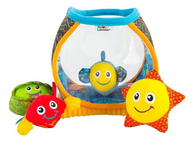 Imagen de Juguete Didáctico Pecera Animales Marinos Lamaze Bebés 6 M+ Colores