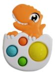 Imagen de Juego Dino Burbujas Popy Silicona Tomy Parque Jurásico 12m+ Naranja Y Blanco