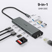 Imagen de HUB TP-LINK UH9120C USB-C 9 EN 1 HDMI 4K RJ45 USB SD MICROSD PD 100W