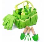 Imagen de Set Jardinería Palas Rastrillo Guantes Bolsa Regadera Niños