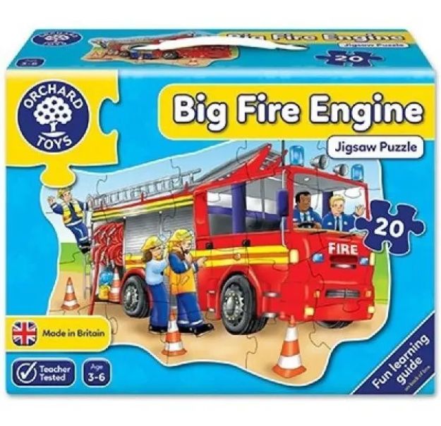 Imagen de Rompecabezas Infantil De Camión De Bomberos, Orchard Toys, Para Niños De 3 A 6 Años Y 20 Piezas