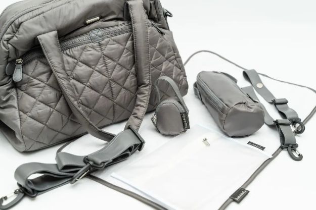Imagen de Bolso Maternal Diseño Inflable Gran Espacio Accesorios Bebes Gris Inflable