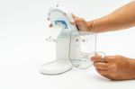 Imagen de Humificador Vaporizador Eléctrico Y Pila 9v Alarma Pequeño Blanco