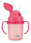 Imagen de Vaso Con Asas Y Sorbito Aprender A Sorber Bebes 18m+ 190ml Rojo Liso