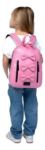 Imagen de Mochila Niñas Lazos Cuero Vegano Urbana Impermeable
